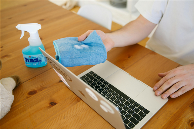 Can disinfectant products be used to clean surfaces in the kitchen