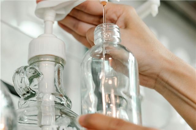 How can disinfectant products be used to sanitize offices