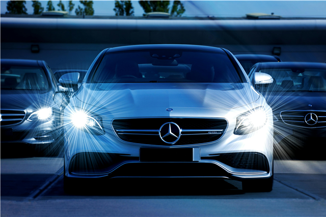 How do luxury cars provide advanced safety features for drivers?