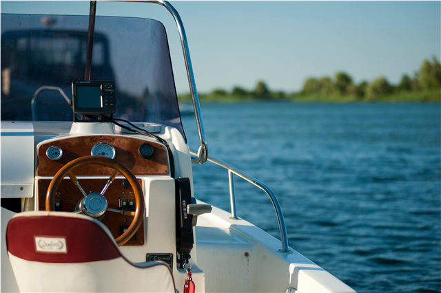 What are the applications of marine depth finders in locating underwater obstacles?