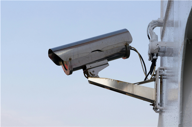 What are the uses of a surveillance camera system for business security?